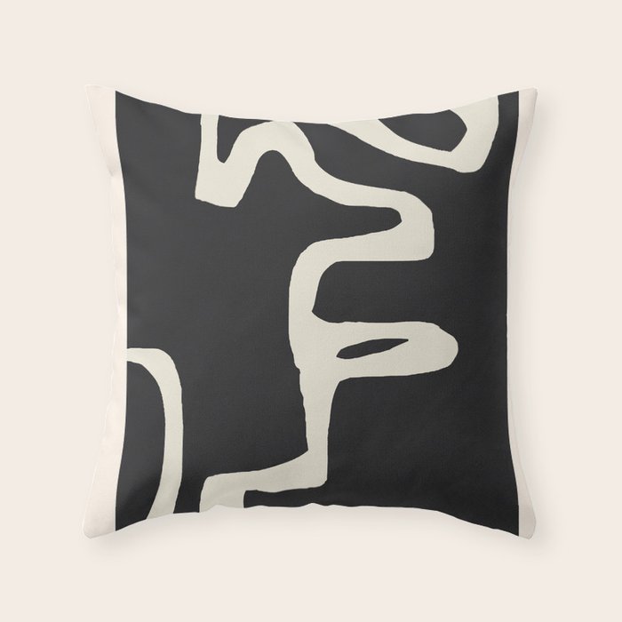 abstract minimal 56 Throw Pillow Gallery Image 1