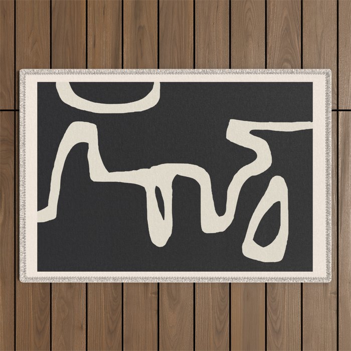 abstract minimal 56 Outdoor Rug Gallery Image 1