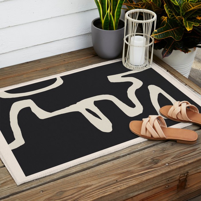 abstract minimal 56 Outdoor Rug Gallery Image 2