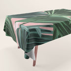 Pink and green palm trees Tablecloth Gallery Image 1