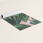 Pink and green palm trees Yoga Mat Gallery Image 2