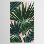 Pink and green palm trees Tablecloth Gallery Image 2
