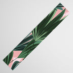 Pink and green palm trees Table Runner Gallery Image 3