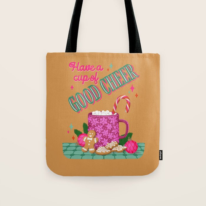 Cozy Christmas Cocoa Tote Bag Gallery Image 1