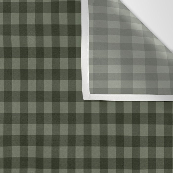 Gingham Plaid Pattern - Forest Green Wall Tapestry Gallery Image 3