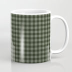 Gingham Plaid Pattern - Forest Green Coffee Mug Gallery Image 1