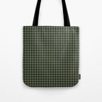 Gingham Plaid Pattern - Forest Green Tote Bag Gallery Image 1