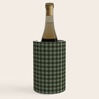 Gingham Plaid Pattern - Forest Green Wine Chiller Gallery Image 2