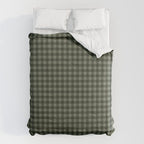 Gingham Plaid Pattern - Forest Green Comforter Gallery Image 6