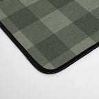 Gingham Plaid Pattern - Forest Green Desk Mat Gallery Image 4