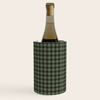 Gingham Plaid Pattern - Forest Green Wine Chiller Gallery Image 3