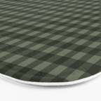 Gingham Plaid Pattern - Forest Green Bath Mat Gallery Image 3