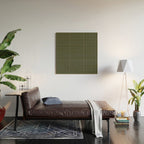 Gingham Plaid Pattern - Forest Green Wood Wall Art Gallery Image 2