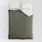 Gingham Plaid Pattern - Forest Green Duvet Cover Gallery Image 6