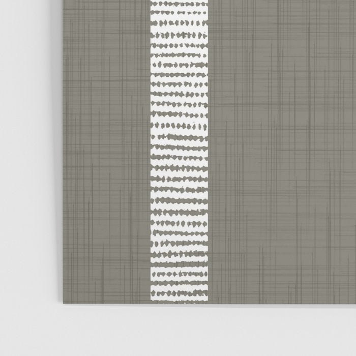 Modern Boho Serenity Stripes Muted Grey  Poster Gallery Image 3