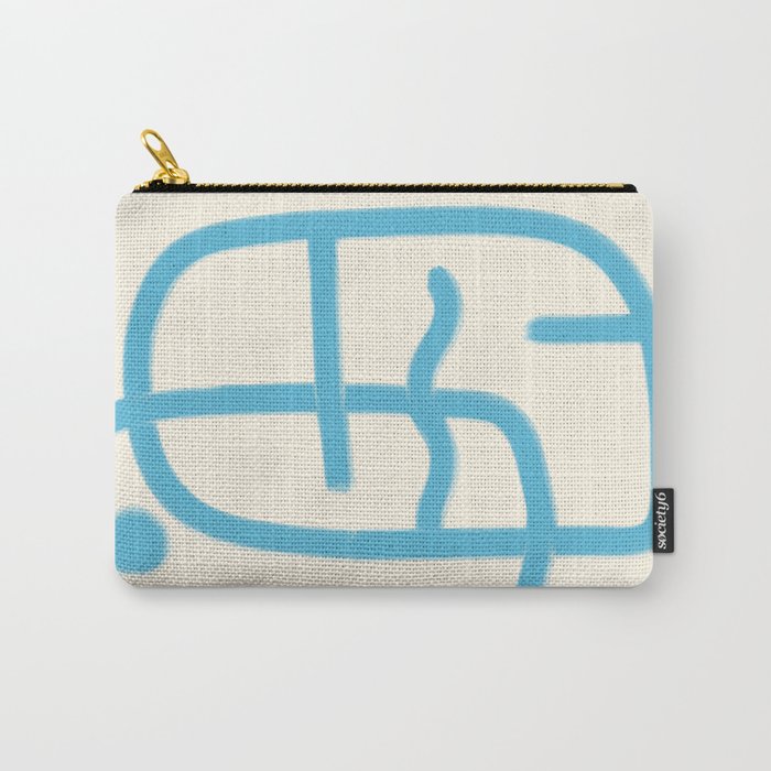 FISHERMAN ABSTRACT PORTRAIT Carry All Pouch Gallery Image 1