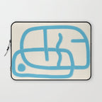 FISHERMAN ABSTRACT PORTRAIT Laptop Sleeve Gallery Image 1