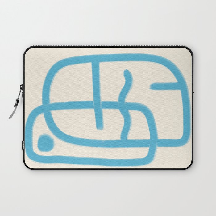 FISHERMAN ABSTRACT PORTRAIT Laptop Sleeve Gallery Image 1