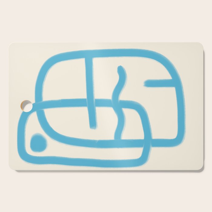 FISHERMAN ABSTRACT PORTRAIT Cutting Board Gallery Image 1