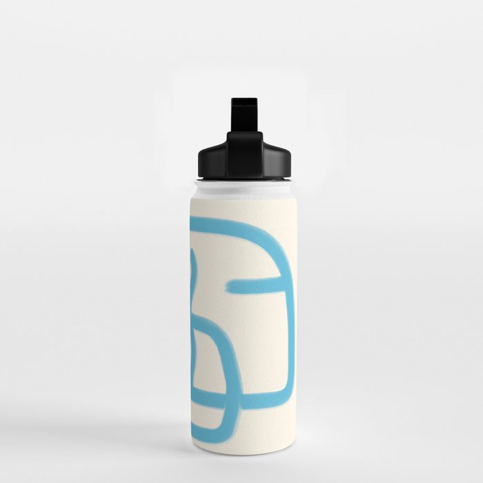 FISHERMAN ABSTRACT PORTRAIT Water Bottle Gallery Image 2