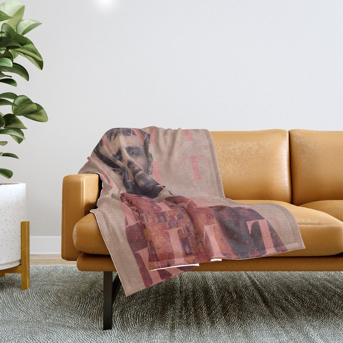 for Gustav Klimt Throw Blanket Gallery Image 1