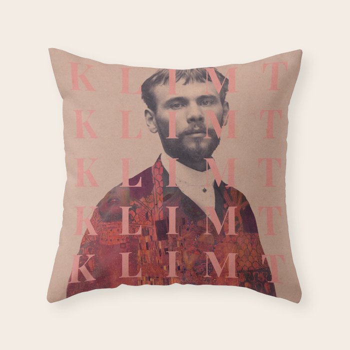 for Gustav Klimt Throw Pillow Gallery Image 6
