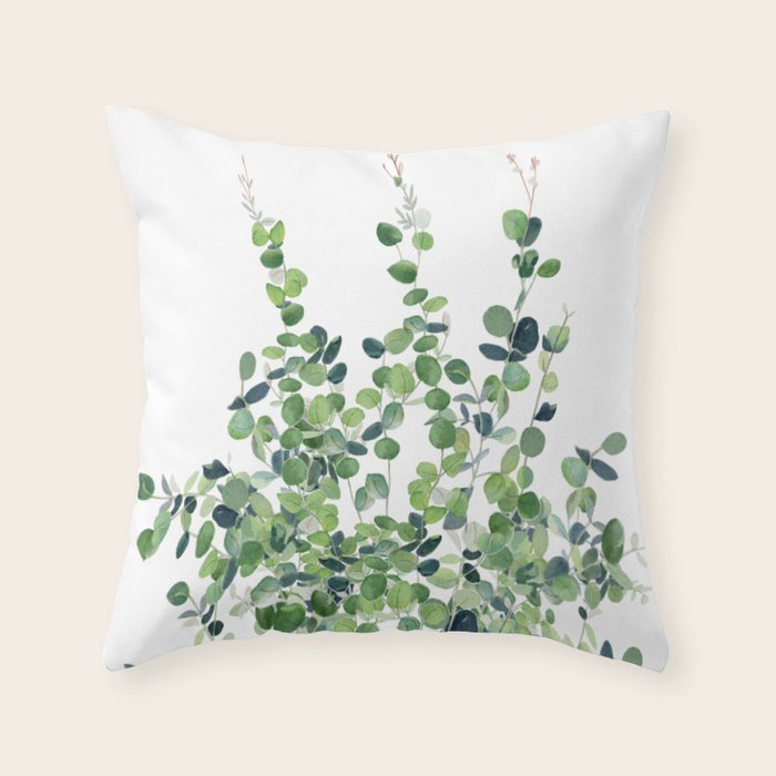 Eucalyptus  Throw Pillow Gallery Image 6