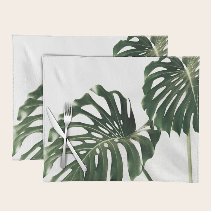 Minimalist Monstera Placemat Gallery Image 1
