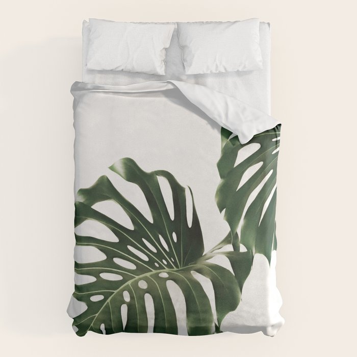 Minimalist Monstera Duvet Cover Gallery Image 1