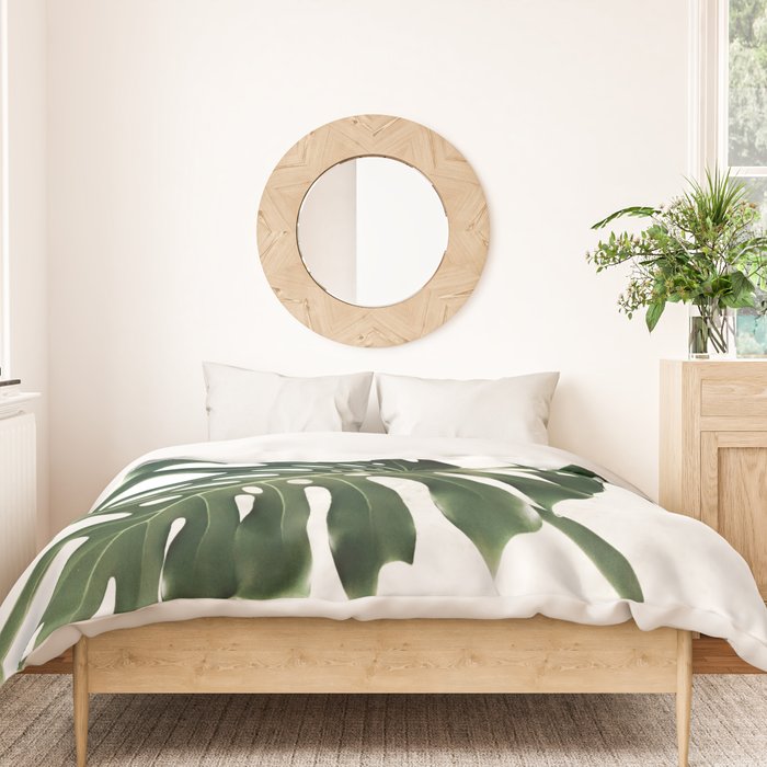 Minimalist Monstera Duvet Cover Gallery Image 3
