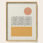 Sun Wave Beach - Abstract Serving Tray Gallery Image 1