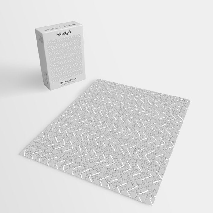 Boho Big Arrows in Grey Jigsaw Puzzle Gallery Image 2