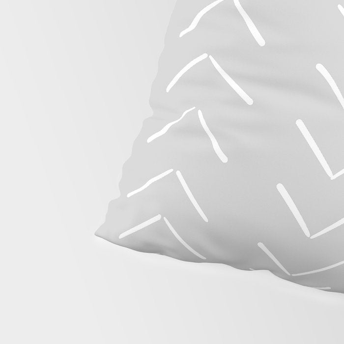 Boho Big Arrows in Grey Pillow Sham Gallery Image 4