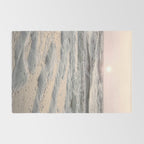 Pastel Tones Ocean In Holland Photo | Dutch Coast Seafoam And Waves Art Print | Travel Photography Rug Gallery Image 2
