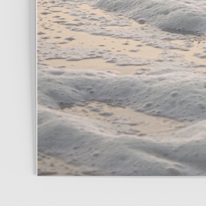 Pastel Tones Ocean In Holland Photo | Dutch Coast Seafoam And Waves Art Print | Travel Photography Poster Gallery Image 3