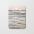 Pastel Tones Ocean In Holland Photo | Dutch Coast Seafoam And Waves Art Print | Travel Photography Bath Mat Gallery Image 1