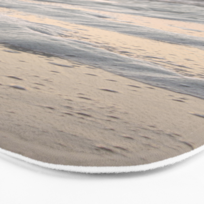 Pastel Tones Ocean In Holland Photo | Dutch Coast Seafoam And Waves Art Print | Travel Photography Bath Mat Gallery Image 3