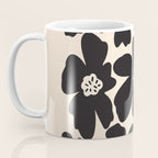 Black and White Retro Daisy Coffee Mug Gallery Image 3