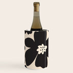 Black and White Retro Daisy Wine Chiller Gallery Image 1