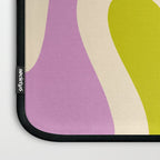 Smooth Contours Retro Modern Abstract Pattern Pastel Lavender Lime Orange Mint Laptop Sleeve Gallery Image 3