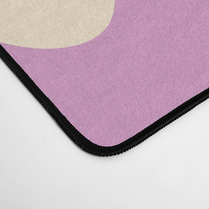 Smooth Contours Retro Modern Abstract Pattern Pastel Lavender Lime Orange Mint Desk Mat Gallery Image 4