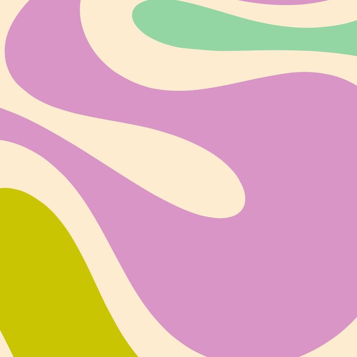 Smooth Contours Retro Modern Abstract Pattern Pastel Lavender Lime Orange Mint Coffee Mug Gallery Image 2