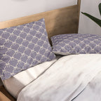 Bows & Ribbons Pattern XXXIII Neutral Lavender Purple Pillow Sham Gallery Image 2