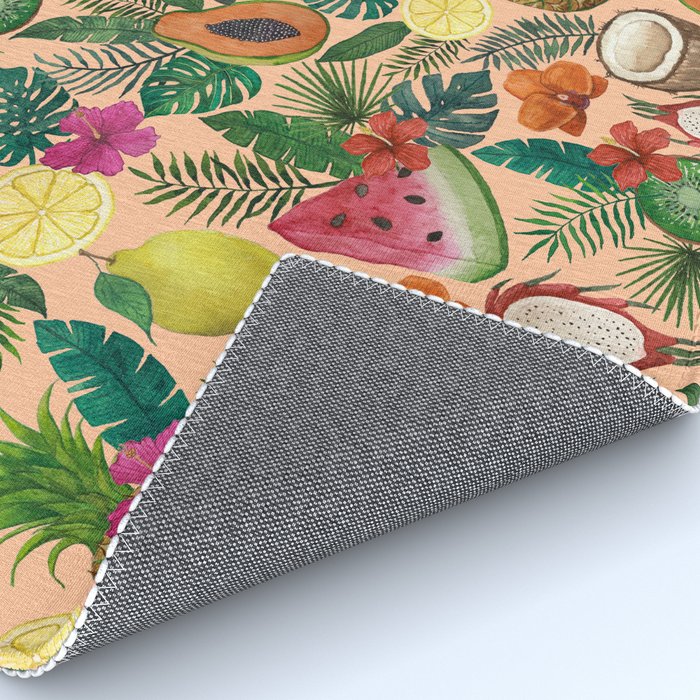 Tropical Fruit and Flower Pattern Rug Gallery Image 4