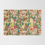 Tropical Fruit and Flower Pattern Rug Gallery Image 2
