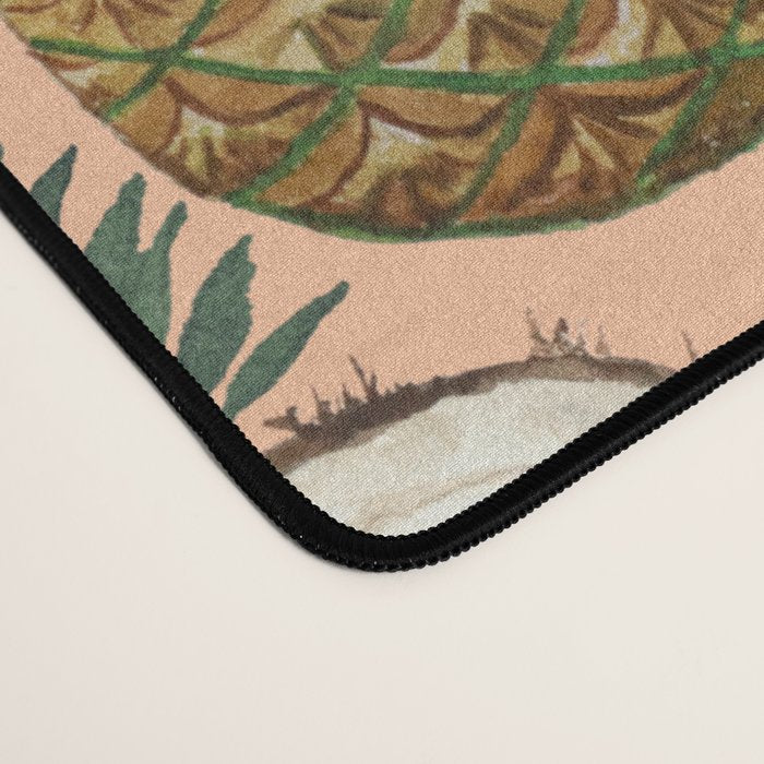 Tropical Fruit and Flower Pattern Desk Mat Gallery Image 4