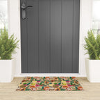 Tropical Fruit and Flower Pattern Welcome Mat Gallery Image 3