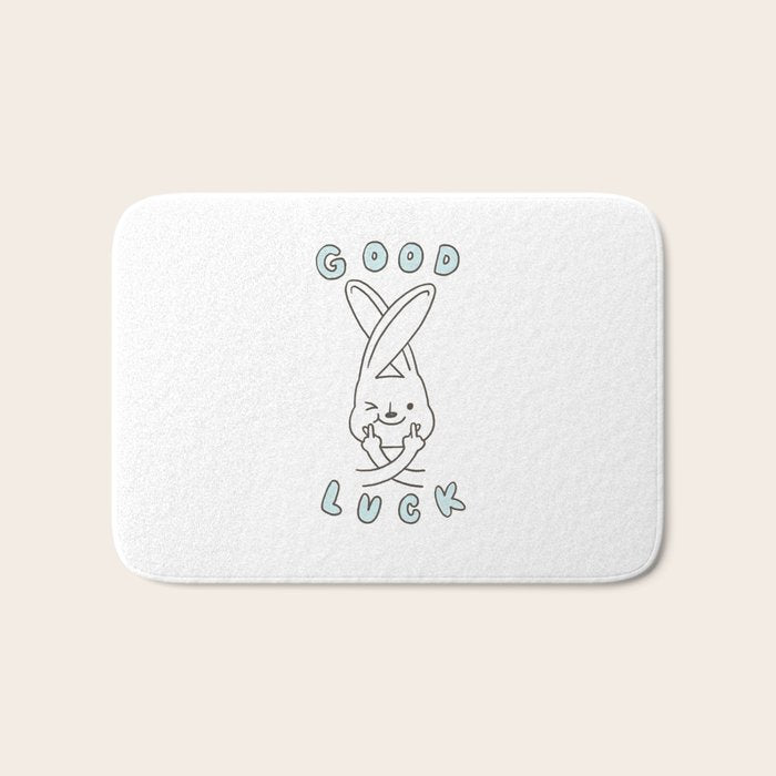 Finger Crossed, Good Luck Bath Mat Gallery Image 1