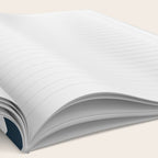 Liquid Swirl Abstract Pattern in Navy Blue and White Notebook Gallery Image 2