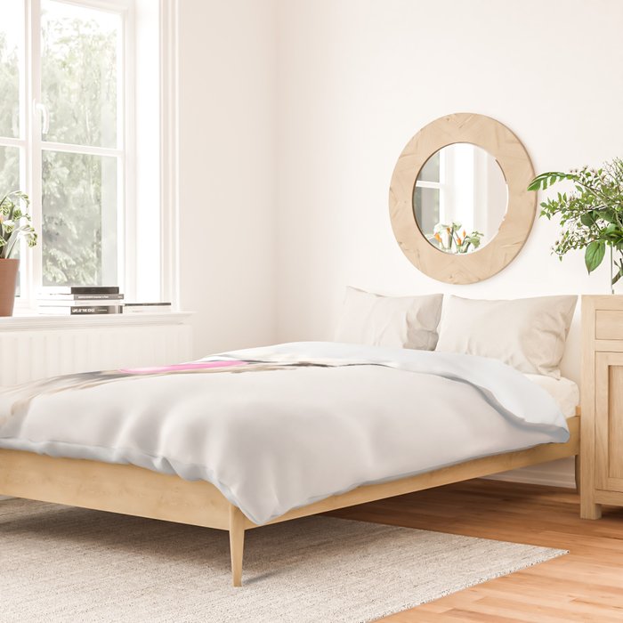 Bubble Gum Sneaky Llama Duvet Cover Gallery Image 2